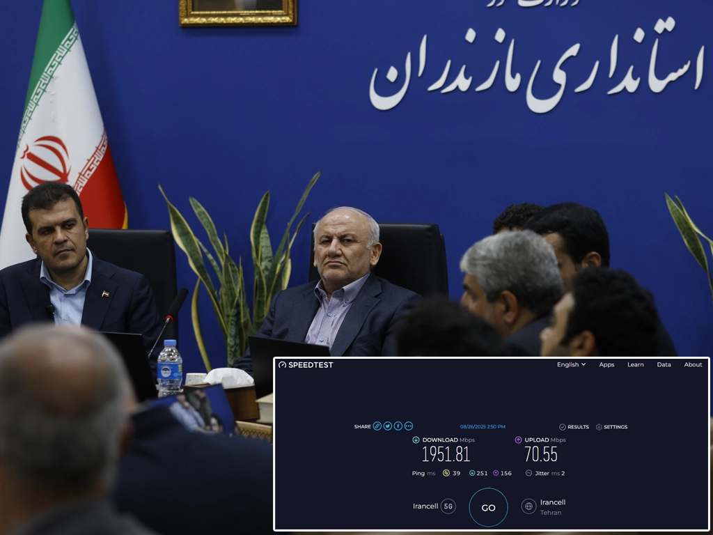 ثبت سرعت ۱.۹۵۱ گیگابیتی 5G ایرانسل در حضور معاون رئیسجمهوری